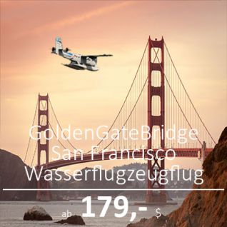 Mit dem Wasserflugzeug über die Golden Gate Brücke/San Francisco